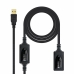 Cavo Prolunga USB NANOCABLE 10.01.0213 Nero 15 m