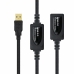 Cavo Prolunga USB NANOCABLE 10.01.0213 Nero 15 m