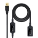 Cavo Prolunga USB NANOCABLE 10.01.0213 Nero 15 m