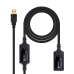 Produžni USB Kabel NANOCABLE 10.01.0213 Crna 15 m