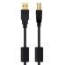 Kabel USB 2.0a naar USB B NANOCABLE 10.01.1205 Zwart 5 m