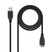 Кабел USB 3.0 A към микро USB B NANOCABLE 10.01.1102-BK Черен 2 m