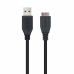 USB 3.0 A - Micro USB B Kábel NANOCABLE 10.01.1102-BK Fekete 2 m