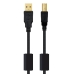 Cable USB 2.0 A a USB B NANOCABLE 10.01.1202 Negro 2 m