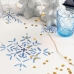 Bordduk HappyFriday Xmas Snow Crystal Flerfarget 145 x 150 cm