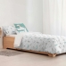 Housse de Couette Kids&Cotton Huali Small Bleu Blanc 175 Fils 180 x 220 cm 180 x 240 cm