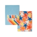 Кухонное полотенце HappyFriday Aware Do It Разноцветный 70 x 50 cm (2 штук)