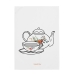 Paño de Cocina HappyFriday Time To Tea Multicolor 70 x 50 cm (2 Unidades)