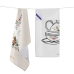 Kitchen Cloth HappyFriday Time To Tea Multicolour 70 x 50 cm (2 Units)