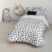 Copripiumino Kids&Cotton Kibo Bianco Nero 175 Fili 180 x 220 cm 180 x 240 cm