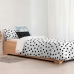 Housse de Couette Kids&Cotton Kibo Blanc Noir 175 Fils 180 x 220 cm 180 x 240 cm