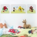 Kanvas HappyFriday Mr Fox Piggys Multicolour 27 x 27 cm