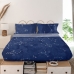 Drap HappyFriday Blanc Cosmos Multicouleur Lit 1 persone