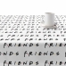 Fleckenabweisende Tischdecke Belum Friends White 250 x 140 cm