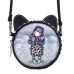 Skulderbag Gorjuss Smitten kitten Svart Hvit (13,5 x 5,5 x 13,5 cm)