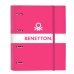 Carpeta de anillas Benetton Raspberry Fucsia (27 x 32 x 3.5 cm)