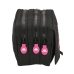 Malas para tudo triplas Kappa Black and pink Preto (21,5 x 10 x 8 cm)