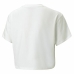 Lasten Lyhythihainen paita Puma Logo Cropped  Valkoinen