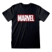 Uniseks T-Shirt met Korte Mouwen Marvel Zwart