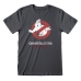 Maglia a Maniche Corte Unisex The Ghostbusters Japanese Text Grigio scuro