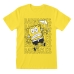 Unisex Skjorte T-shorte Spongebob Barnacles Gul