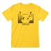 Unisex rövid ujjú póló Pokémon Pikachu Katakana Sárga