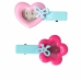 Clips para Pelo Inca   Flor Corazón Botones (2 Piezas)