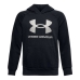 Dětská mikina s kapucí Under Armour Fleece Rival Big Logo Černý