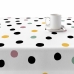 Fleckenabweisende Tischdecke Belum Weiß 180 x 180 cm Punkte XL