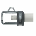 Memorie USB SanDisk Ultra Dual m3.0 Argintiu