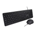 Tastatur og mus V7 CKU350ES Sort Spansk qwerty