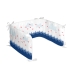 Cot protector HappyFriday Moshi moshi Whale Multicolour 210 x 40 cm