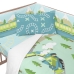 Cot protector HappyFriday Happynois Train Multicolour 210 x 40 cm