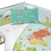 Cot protector HappyFriday Happynois World map Multicolour 210 x 40 cm