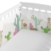 Paracolpi per culla HappyFriday Moshi Moshi Cute llamas Multicolore 210 x 40 cm