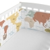 Cot protector HappyFriday Mr Fox World trip Multicolour 210 x 40 cm