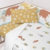 Cot protector HappyFriday Mr Fox World trip Multicolour 210 x 40 cm