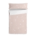 Quilt Cover without Filling HappyFriday Basic Kids Little star Pink 90 x 200 cm