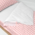 Quilt Cover without Filling HappyFriday Basic Kids Vichy Pink 90 x 200 cm