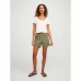 Sports Shorts for Women Jack & Jones Green Linen