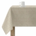 Stain-proof resined tablecloth Belum Plumeti White 140 x 140 cm