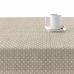 Stain-proof resined tablecloth Belum Plumeti White 140 x 140 cm