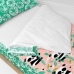 Quilted Zipper Bedding HappyFriday Moshi Moshi Panda Garden Pink 105 x 200 cm