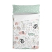 Quilted Zipper Bedding HappyFriday Moshi Moshi Best Buddies Multicolour 105 x 200 cm