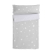 Vatteret sengetøj med lynlås HappyFriday Basic Little Star Grå 90 x 200 cm