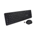 Keyboard and Mouse V7 CKW350ES Black Spanish Qwerty