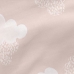 Gewatteerd beddengoed met ritssluiting HappyFriday Basic Clouds Roze 105 x 200 cm