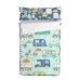 Gewatteerd beddengoed met ritssluiting HappyFriday Moshi Moshi Holidays Multicolour 90 x 200 cm