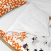 Vattert sengetøy med glidelås HappyFriday Mr Fox Dogs Flerfarget 90 x 200 cm