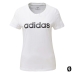 Dames-T-Shirt met Korte Mouwen Adidas W E LIIN SLIM T DU0629 Wit